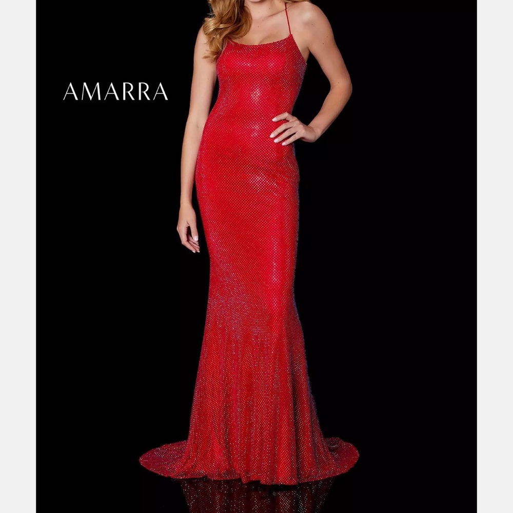 Red Amarra prom dress size 2